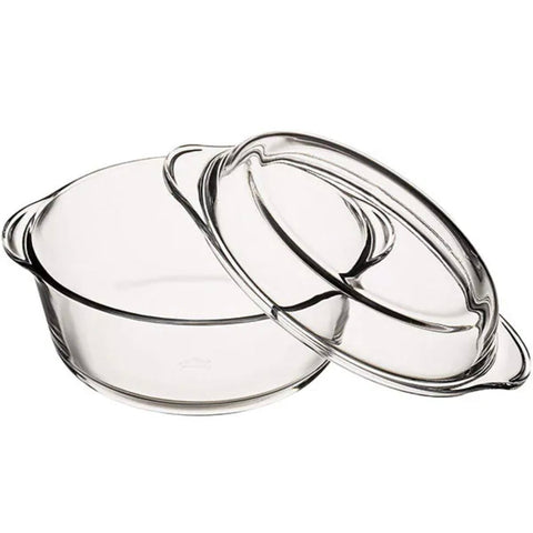 Vas termorezistent yena Borcam cu capac 1.45 L – 19 x 12 cm pentru cuptor 59023
