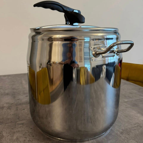 Oală sub presiune din inox 20L – Inducție & Aragaz Perfect pt sarmale ciorbe