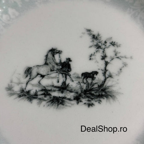 Serviciu de masa 6 persoane din porțelan Blue Damask 24 piese 06