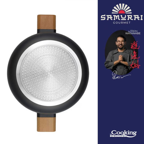 Oala cu capac Cooking by Heinner - Samurai Gourmet by Rikito Watanabe invelis ceramic inductie 24 x 12.5 cm 5.3 litri