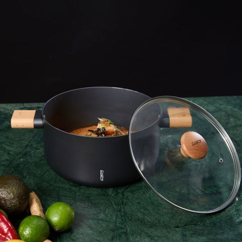 Oala 7.8 litri cu capac Cooking by Heinner - Samurai Gourmet by Rikito Watanabe invelis ceramic inductie 28 x 14 cm