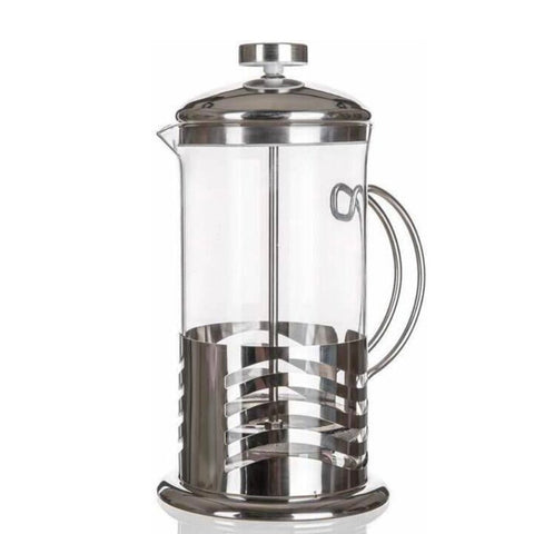 Cafetieră cu presă 350 ml din sticlă și oțel inoxidabil – Design elegant, piston 18/8 pentru Cafea sau Ceai