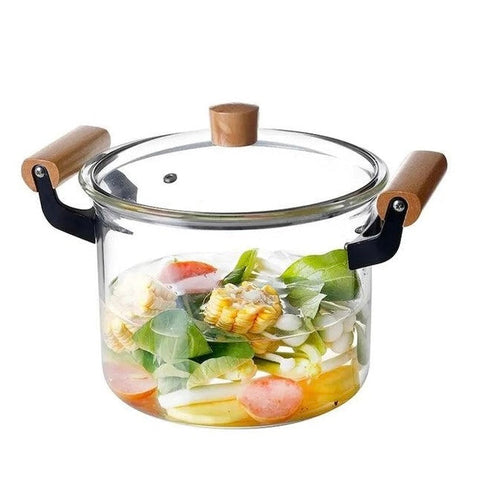 Cratiță sticlă borosilicată 3.5 L cu capac – rezistentă la temperaturi înalte, ideală pentru gătit sănătos