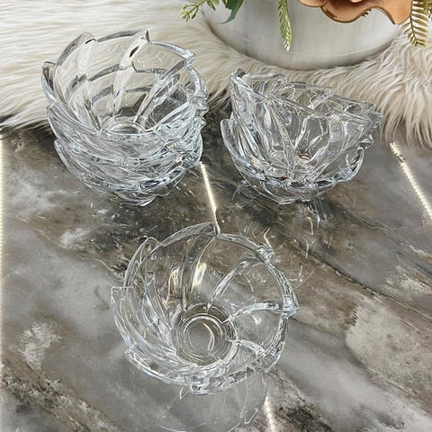 Set 6 boluri sticlă rezistentă,13 cm ,Ebby