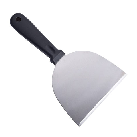 Spatulă din inox pentru grătar, burgeri și pizza-mâner ergonomic