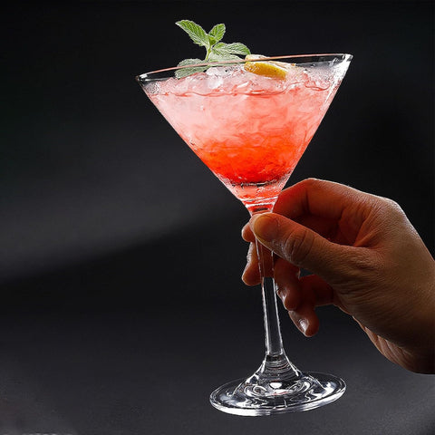 Set 6 Pahare Cocktail Martini  175 ml din sticla transparentă