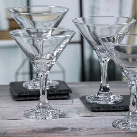 Set 12 Pahare Cocktail Lav Misket 175 ml din Sticlă Transparentă