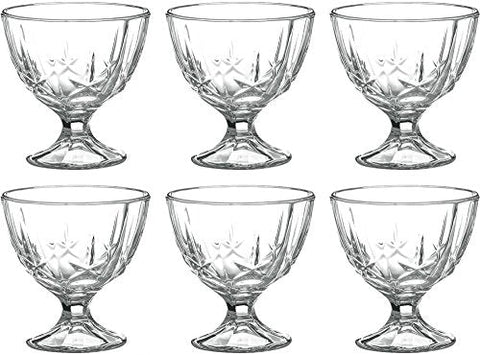 Set 6 cupe sticla pt înghetata/salată fructe 300 ml Sonia terasa piscina evenimente