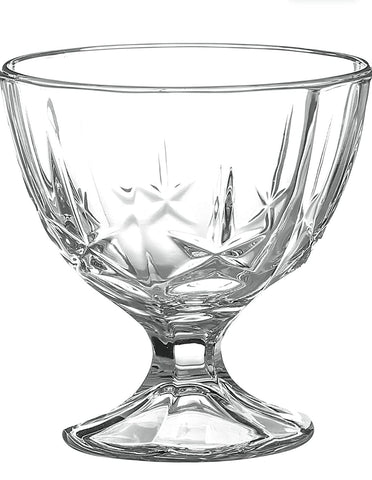 Set 6 cupe sticla pt înghetata/salată fructe 300 ml Sonia terasa piscina evenimente