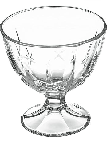 Set 6 cupe sticla pt înghetata/salată fructe 300 ml Sonia terasa piscina evenimente