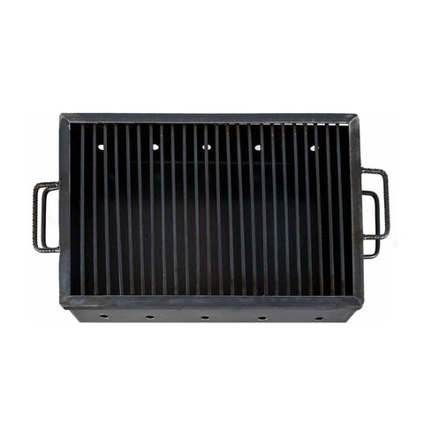 Gratar metalic cu picioare detasabile pe carbuni lemn 60x40 cm Perfect pt curte terasa