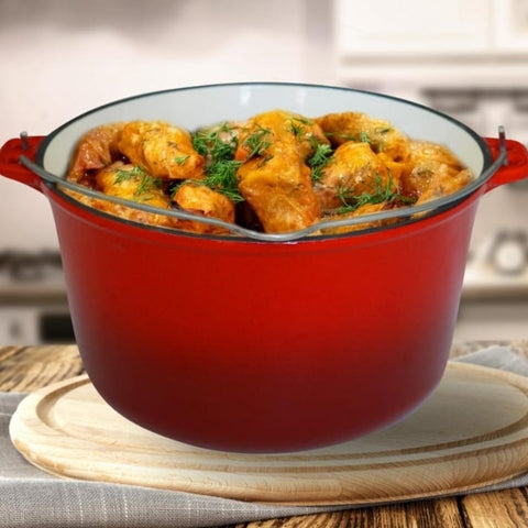 Ceaun litri fonta emailata 5  COOKING BY HEINNER 25 X 14 CM
