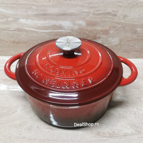 Cratita 2.9 litri fonta emailata Cooking by Heinner Red Line 22 x 9,5 cm gatit sanatos sanatos traditional