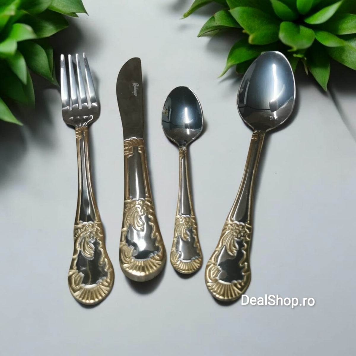 Set tacamuri 6 persoane 24 piese 6 linguri 6 furculițe 6 cutite și 6 lingurite Bachmayer BM 2460 Cadoul perfect