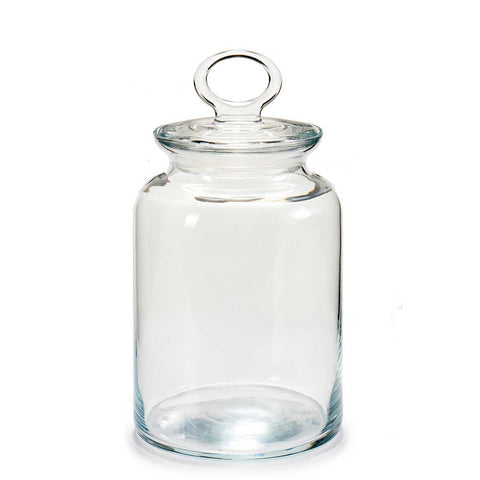 Borcan din sticla cu capac 1500 ml Viva– design elegant ideal pentru depozitare biscuiți bezele bomboane sau ingrediente de bucătărie 96394