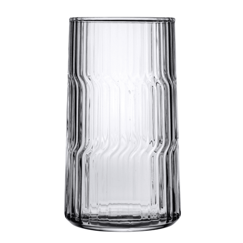 Set 6 Pahare Pasabahce Dunes 410 ml – Sticla transparenta de calitate design modern cu textură eleganta