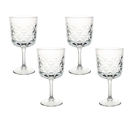 Set 4 Pahare Estrella 340 ml – Sticlă elegantă cu picior pentru vin apă sau cocktail