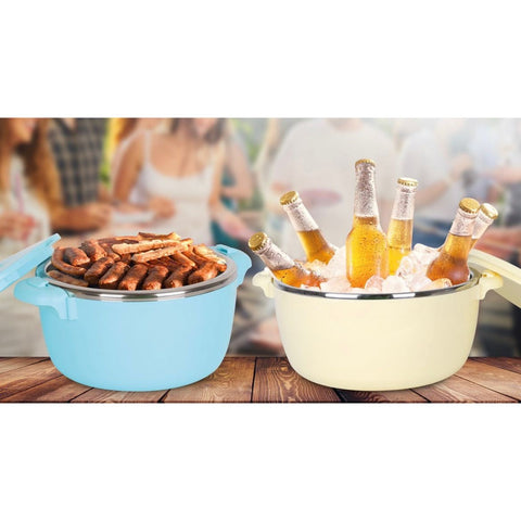 Păstrează Mâncarea Caldă Ore Întregi – Caserolă Termică 6L Heinner, Perfectă pentru Evenimente sau Terasă,verde