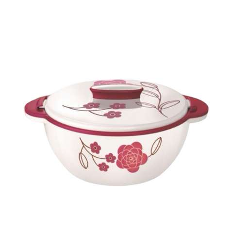 Caserola termoizolanta cu capac 5,1 litri model floral terasa piscina evenimente