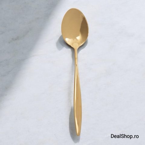 Set 6 Linguri Aurii din Inox Deluxe Gold – Eleganță și Calitate Premium