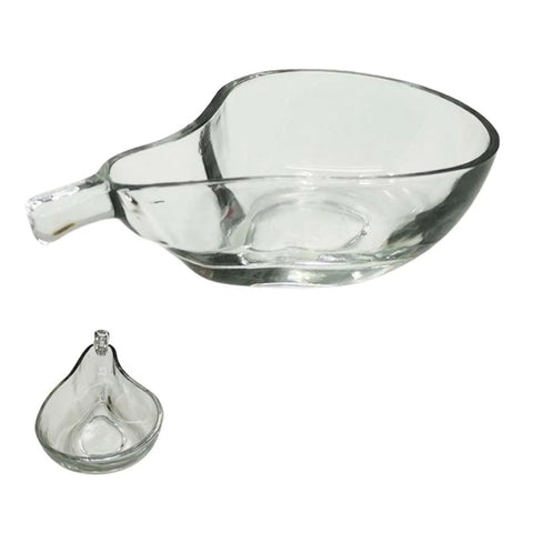 Set de 6 boluri din sticla in forma de para 15 x 9 x 4,5 cm eleganta si originalitate pentru masa ta