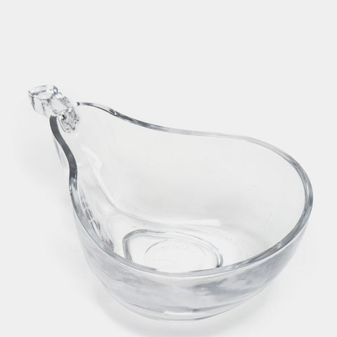 Set de 6 boluri din sticla in forma de para 15 x 9 x 4,5 cm eleganta si originalitate pentru masa ta