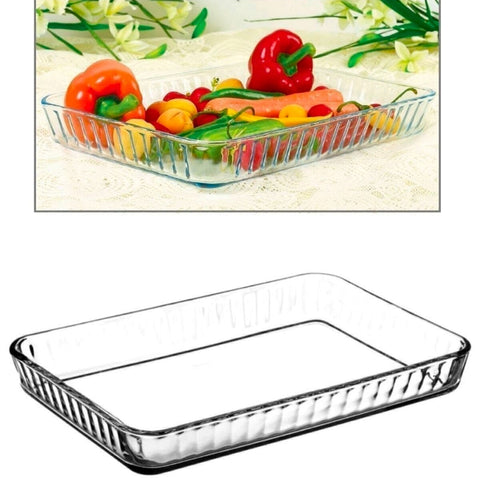 Vas yena termorezistent dreptunghiular Pasabahce Borcam 40 x 27 cm 59204