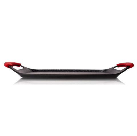 Plita tigaie gratar antiaderenta cu manere detasabile 47 x 29 cm Ideala pentru Inductie Royalty Line