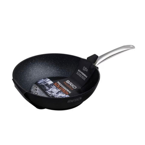 Tigaie wok cu invelis de marmura Brio 28 cm gateste sanatos