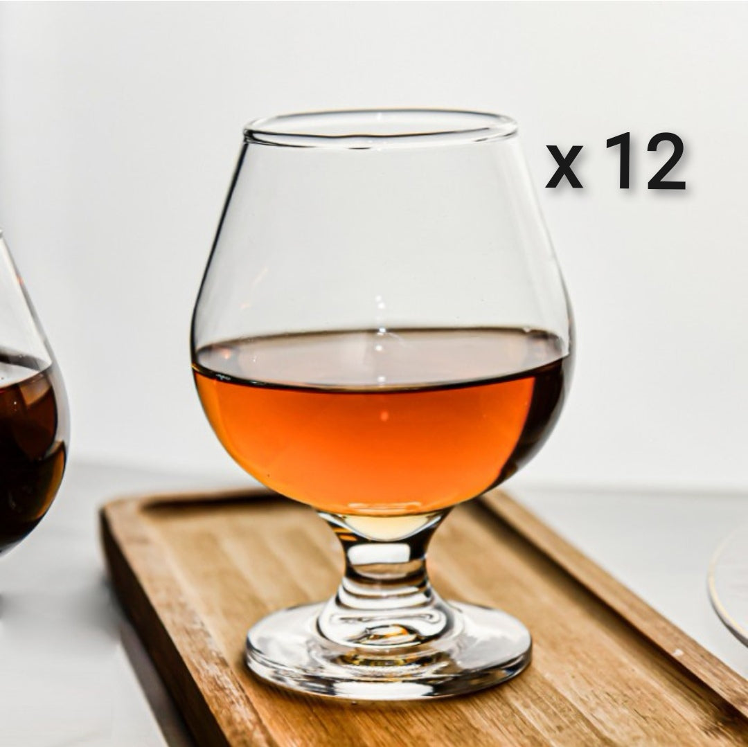 Set 12 Pahare din Sticlă pentru Cognac Pasabahce Bistro Eleganta pt Bauturi Fine la Terasa sau evenimente