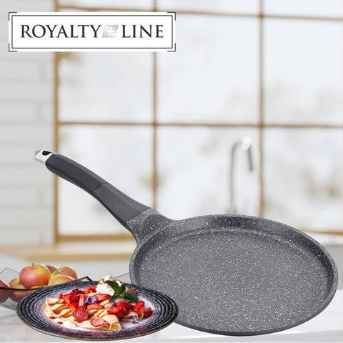 Tigaie clatite cu interior marmura Royalty Line RL-HCP 28 cm