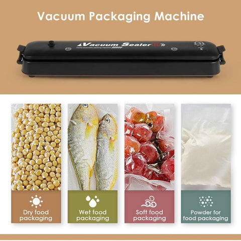 Aparat vidat Vacuum Sealer PRO electric de sigilat si vidat pungi plus+ 10 pungi cadou