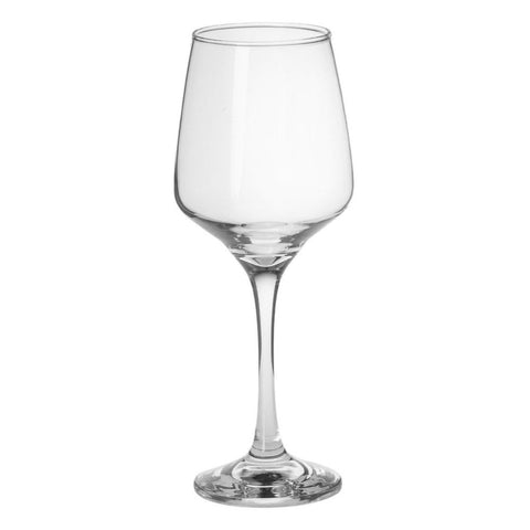 Set 12 pahare sticla cu picior 380 ml pentru vin șpriț  King ideale pt terasa piscina evenimente