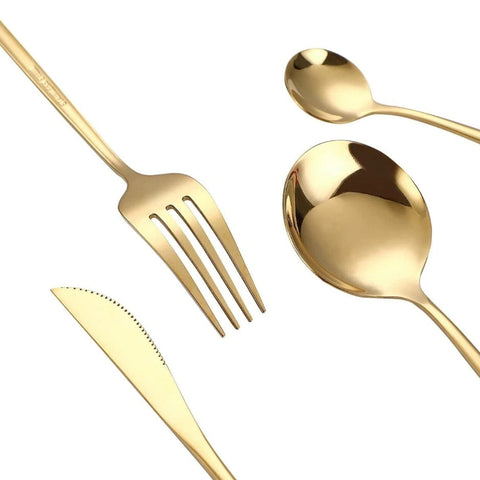 Set tacamuri portugheze 6 persoane 24 de piese Luxury Style Gold