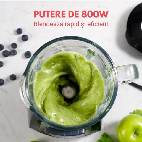 Blender cu rasnita Royalty Line SME-600.6 800 W cana din sticla 1,5 litri