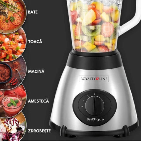 Blender cu rasnita Royalty Line SME-600.6 800 W cana din sticla 1,5 litri