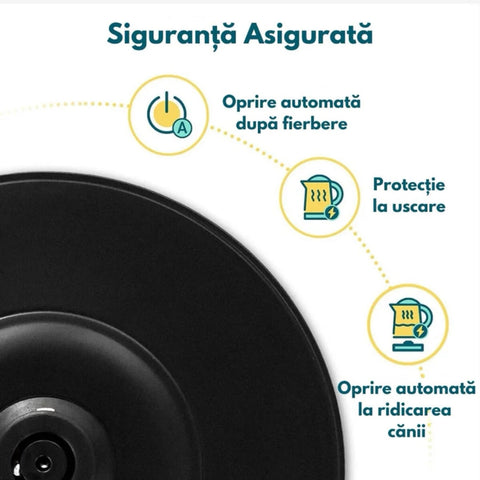 Fierbator electric din sticla 1.7 litri Royalty Line 2200W