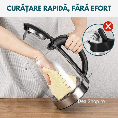 Fierbator electric din sticla 1.7 litri Royalty Line 2200W
