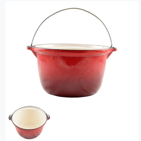 Ceaun litri fonta emailata 5  COOKING BY HEINNER 25 X 14 CM