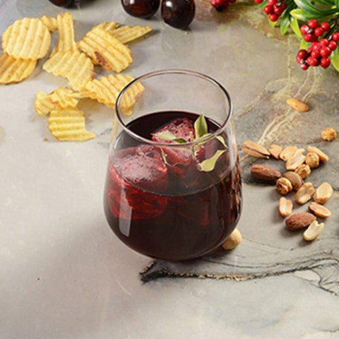 Set 12 pahare din sticla pentru Apa Suc Vin Frape KING 410 ml Ideale pt terasa evenimente