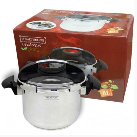Oala sub presiune 6 litri Royalty Line RL-PS cucta sarmale ciorbe gateste sanatos
