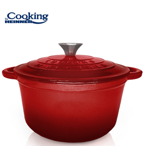 Cratita 2.9 litri fonta emailata Cooking by Heinner Red Line 22 x 9,5 cm gatit sanatos sanatos traditional