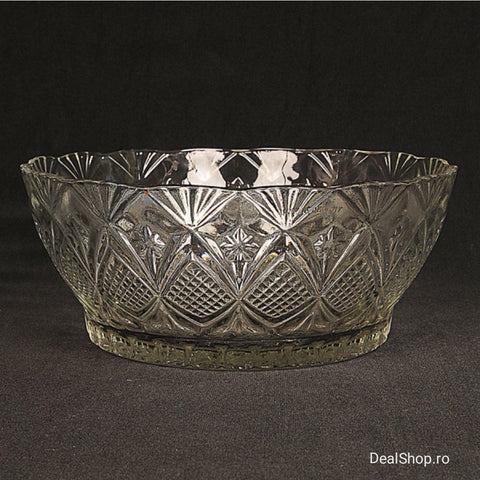 Set 6 Boluri din Sticla 250 ml Gold Glass transparent 12 cm BB-130