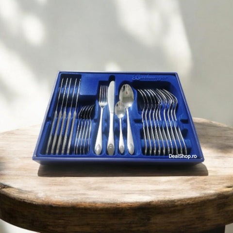 Set tacamuri 24 piese Bachmayer 6 persoane Eleganta și rafinament cadoul perfect