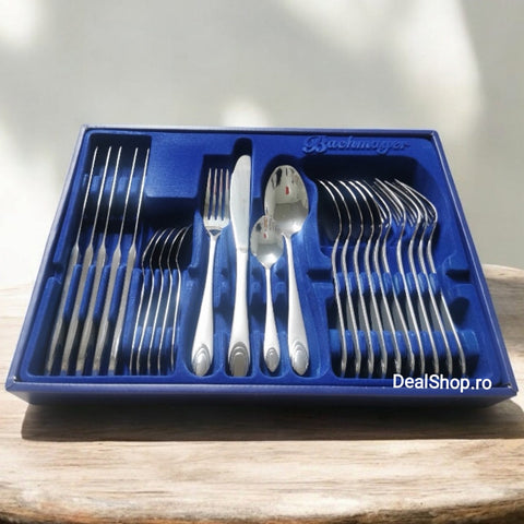Set tacamuri 24 piese Bachmayer 6 persoane Eleganta și rafinament cadoul perfect