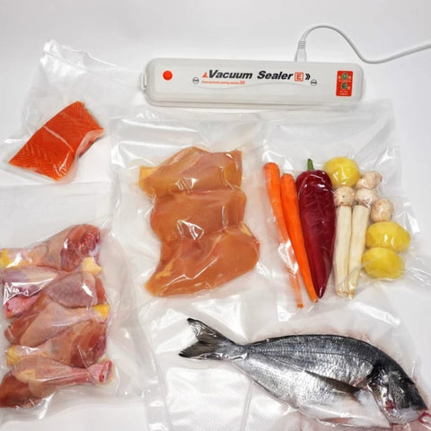 Aparat vidat Vacuum Sealer PRO electric de sigilat si vidat pungi plus+ 10 pungi cadou