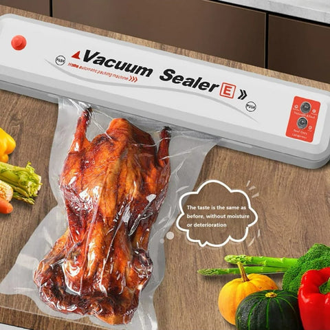 Aparat vidat Vacuum Sealer PRO electric de sigilat si vidat pungi plus+ 10 pungi cadou