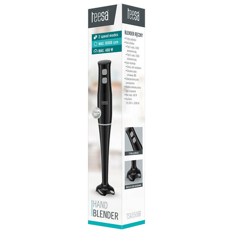 BLENDER 400 W DE MANA VERTICAL NEGRU/ALB, TEESA