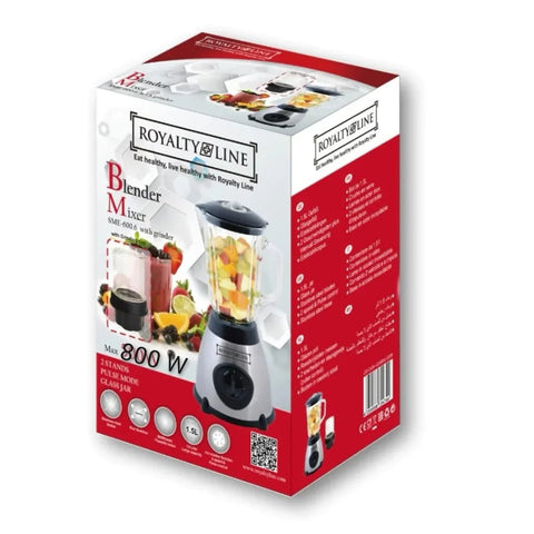 Blender cu rasnita Royalty Line SME-600.6 800 W cana din sticla 1,5 litri
