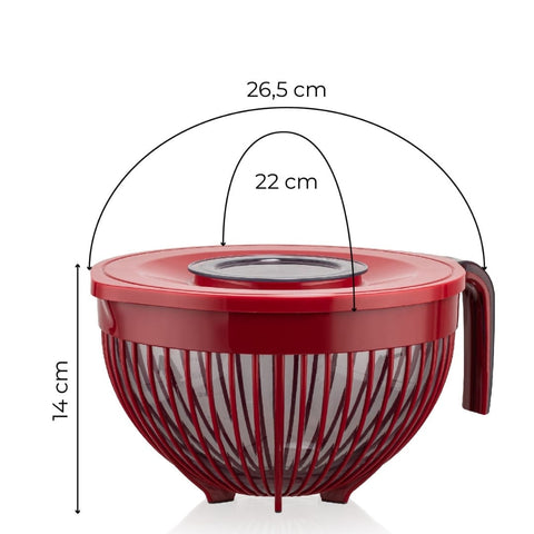 BOL MIXARE CU CAPAC PLASTIC 3 litri 21 CM Cooking BY HEINNER